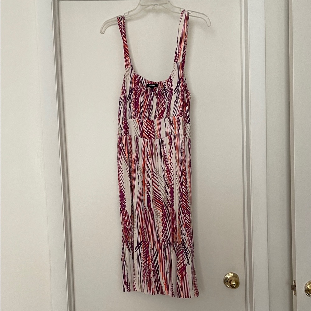 Apt. 9 Red and White Striped Midi Dress